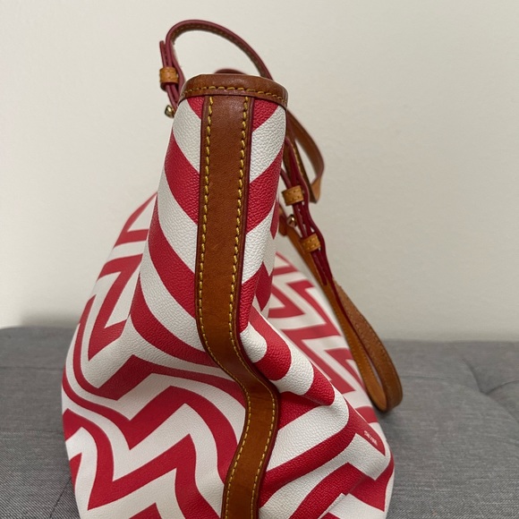 Dooney and Bourke Chevron Tote - Picture 2 of 11